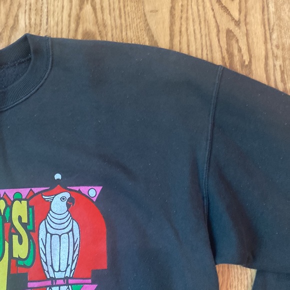 Vintage screen print graphic Queensland Australia crewneck sweatshirt cockatoo - Picture 6 of 9